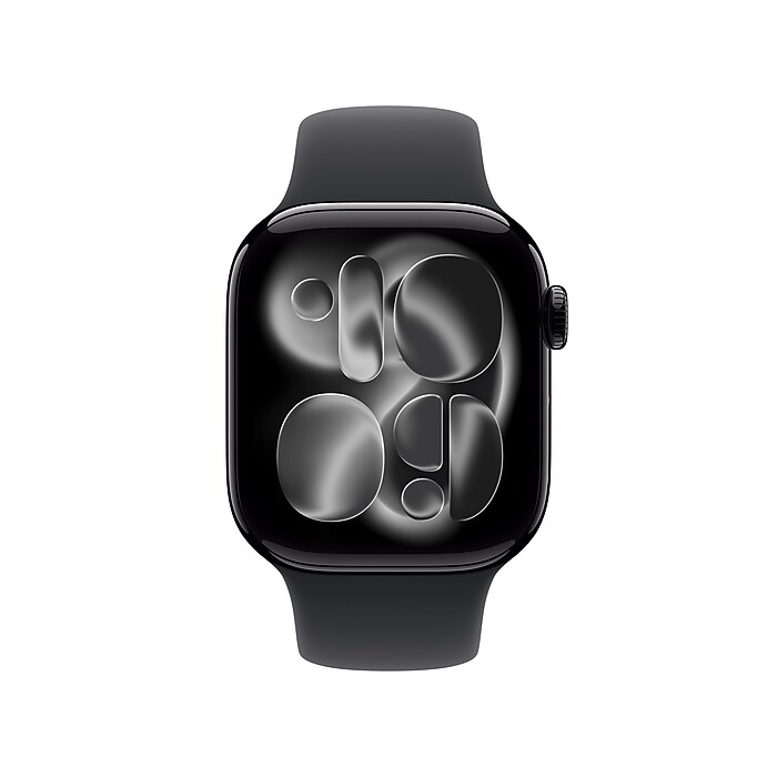 Apple Watch Series 11 GPS Smartwatch, 42mm, Jet Black Aluminum