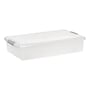Iris 40 Quart Store and Slide Storage Container with Lid, Plastic, Gray (500229)~#|#~07626FCA-F346-4031-865F3C03CF4450DC_sc7