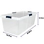 Home Logic 100 Quart, Latch Lid Storage Bin, Clear, 4/Case (7107)~#|#~076BCBE8-A68A-49EB-BE52B5BEC4728204_sc7