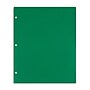 Staples 3-Hole Punched 2-Pocket Plastic Portfolio Folder, Green (ST52806-CC)~#|#~076BCD7F-B46C-4E28-B80EE61378FBE283_sc7