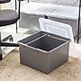Iris 37.7 Quart Storage Container, Plastic, Gray, 3/Pack (500168)~#|#~076C5883-7837-464D-9D5313477964DAFE_sc7