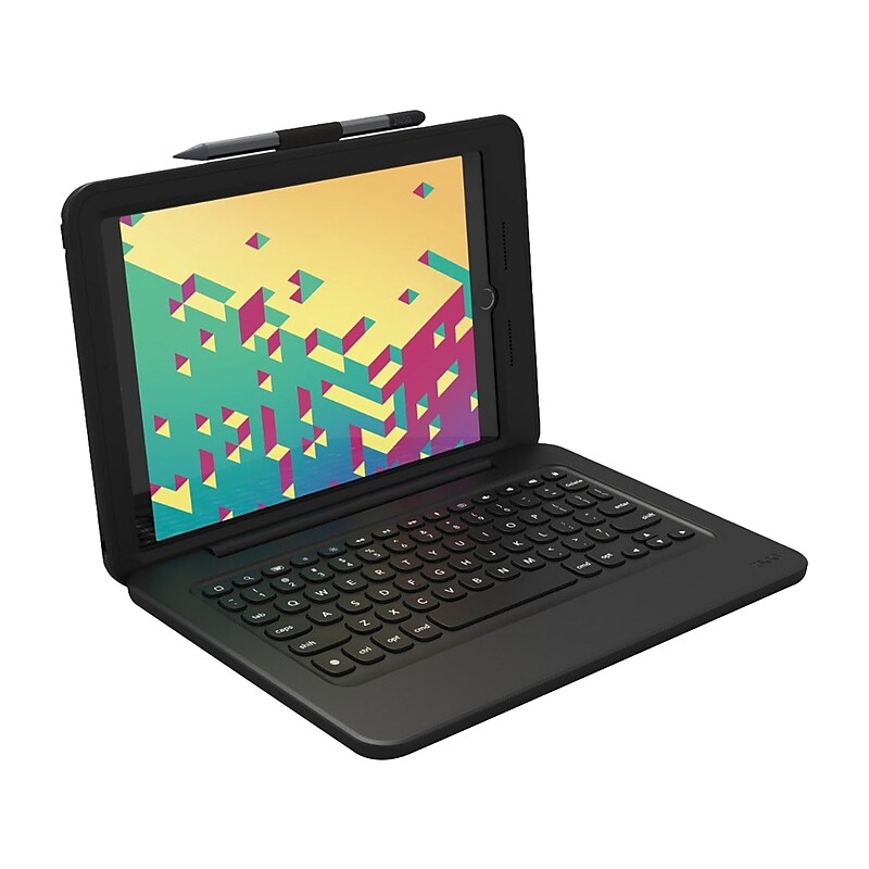 Zagg Rugged Pro Connect 10.2" Case and Keyboard for iPad Gen 9/Gen 8/Gen 7, Black (103109019) image 1