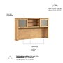 Bush Home Somerset 60" W Desk Hutch, Storage Shelves for Office Desk, Maple Cross (WC81431)~#|#~0776B490-385C-49E0-8529C18B090FF6CF_sc7