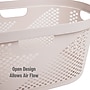 Mind Reader 10.57-Gallon Laundry Basket with Handles, Plastic, Ivory (HHAMP40-IVO)~#|#~0778B380-A399-419E-BE87F690C005C4C5_sc7