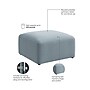 Bush Business Furniture Assemble Modular Lounge Ottoman, Mist Fabric (ASM230MSF-03)~#|#~077BEC29-F126-483A-994E70E64EFE9902_sc7