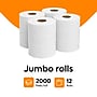 Coastwide Professional Jumbo Toilet Paper, 1-ply, White, 2000 ft./Roll, 12 Rolls/Carton~#|#~077EC948-EA78-4832-B5FE6F9668D4CA26_sc7
