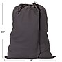 Household Essentials 10-Gallon Collapsible Laundry Bag, Cotton, Gray (140-1)~#|#~07831FD2-0203-467B-88D334FD45BD56A4_sc7