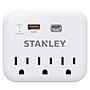 STANLEY SurgePro 3 3-Outlet Exreme Surge Protector Wall Tap with Phone Shelf & 2-USB Ports, 600 Joules, White (30423)~#|#~078DE714-49F5-45B9-B238A62E3BB6A749_sc7