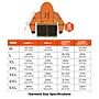 Ergodyne GloWear 8318BK High Visibility Long Sleeve Black Bottom Hooded Zip-Up Sweatshirt, ANSI Type R Class 3, Orange, 3XL~#|#~0791B986-D760-4BAD-A7F8B9F5739D7EF2_sc7