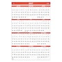 2027 Staples 24" x 36" Yearly Dry Erase Wall Calendar, Reversible, Red (ST58451-27)~#|#~0794D826-B1FF-48A6-94C9FC181D20BCFC_sc7