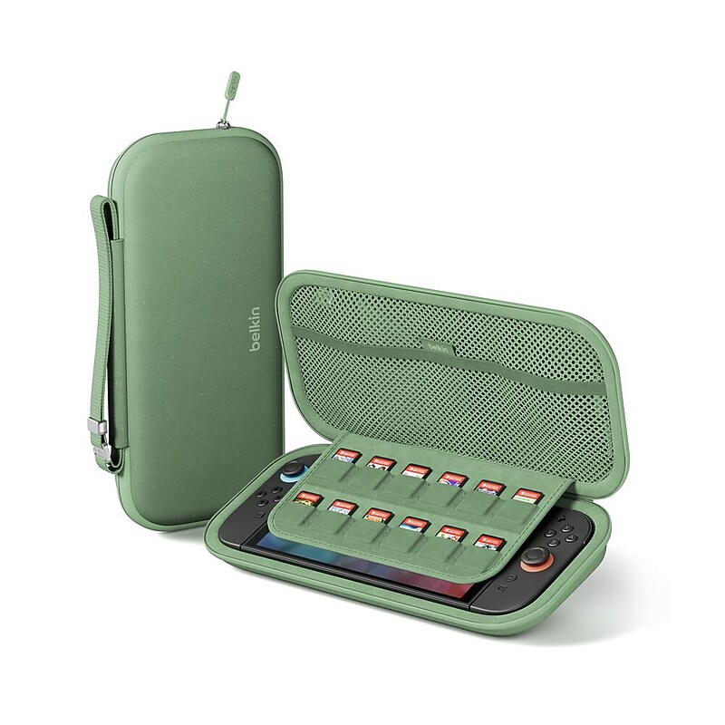 Belkin Gaming Travel Case, Nintendo Switch 2 Compatible, Pistachio Green (ENA002FQSE-V1) image 1