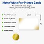 Avery Gold Blush Business Cards, 2" x 3.5", Matte White, 80/Pack (19479399604)~#|#~079731F0-EFE0-4BF9-ACCC92DA48371ED7_sc7