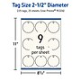 Avery 2-1/2" Diameter  Blank Price & Merchandise Tags, Ivory, 225/Carton (95326-MIT25)~#|#~0798A39C-1E99-4147-A4423B8CC115153D_sc7
