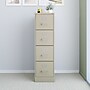 Staples Commercial 4-Drawer Vertical File Cabinet, Letter Size, Lockable, 51.97"H x 15"W x 22"D, Putty (22336D)~#|#~079BB8C5-ABA6-4711-8A144A369C4DA0DC_sc7