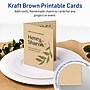 Avery Integrated Cards, 4.25" x 5.5", Matte Kraft Brown, 50/Box (95346)~#|#~079C9DC5-F6BC-4BEF-BC7730A678092F6B_sc7