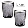 Mind Reader Metal Mesh Trash Can Without Lid, 4.4 Gallon, Black, 2/Pack (2CIRGA-BLK)~#|#~079D6897-5C50-42D9-A1FC3AF08919E0B1_sc7