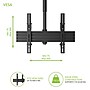 Kanto Height Adjustable Hanging Ceiling TV Mount for 37" - 70" TVs, Black (CM600)~#|#~07A14C81-113A-4951-97EDE8413DED0911_sc7