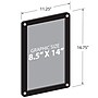 Azar Document Holder, Window-Hanging, Vertical/Horizontal, Side Loading Plastic, 2/Pack (106697-BLK-2PK)~#|#~07A4F592-BD35-45B0-A7C789964F4289E4_sc7