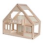 PlanToys Wooden My First Dollhouse, 24.5" x 16.6" x 22.6", Natural (PTS7110)~#|#~07A84F27-AD95-4FDC-B235129714D19D85_sc7