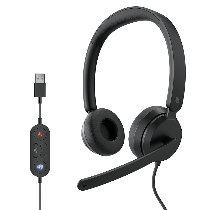 Incase Designed by Microsoft Modern USB-A Stereo Computer Headset, MT Certified (6ID-00012) image 1