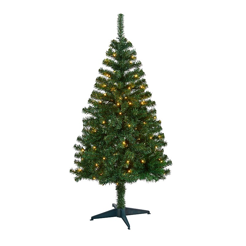Nearly Natural Northern Tip Pine Artificial Christmas Tree, 4' (T1715) image 1