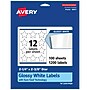 Avery Laser/Inkjet Multipurpose StarLabels, 2.375" Dia, Glossy White, 1200/Box (94611)~#|#~07B4C7FA-922B-449D-A0918A0EB58315EE_sc7
