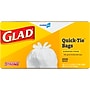 Glad Quick-Tie Tall Kitchen Trash Bags, 13 Gallon, 200/Box (15931)~#|#~07B6C712-B35A-44FE-921B7E2814920AAA_sc7