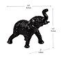 Mind Reader Lucky Wealth Elephant Figurine, Black (ELEPHANT-BLK)~#|#~07B81A8A-BBCB-48B3-8A1F49236A44B661_sc7