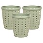 Staples Plastic Trash Can, 2.8 Gallon, Sage Green, 3/Pack (ST63900)~#|#~07BA764B-9607-4C7F-8CA2412DE01FD143_sc7