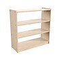 Flash Furniture Bright Beginnings 3-Section Open Storage Unit, 24.5"H x 31.5"W x 11.75"D, Brown (MK-KE23971-GG)~#|#~07BB4891-08E9-4F56-991768B5EDA38F17_sc7