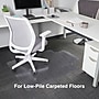 Staples Carpet Chair Mat with Lip, 36" x 48'', Flat-Pile, Clear (ST17346)~#|#~07BE62B5-2BBA-49AF-A55AA442DEF5548F_sc7