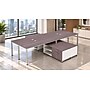 Boss Office Products Simple System 66"W Desk with Storage Cabinet, Driftwood, 4/Set (SGSD017-102)~#|#~07C1C965-81F5-4A21-8AF897CFFFC9561A_sc7