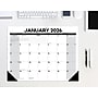 2025-2026 Willow Creek Basic 22" x 17" Academic Monthly Desk Pad Calendar, Black/White (54970)~#|#~07C47985-D2A3-4DBC-928551C6E78CF37D_sc7