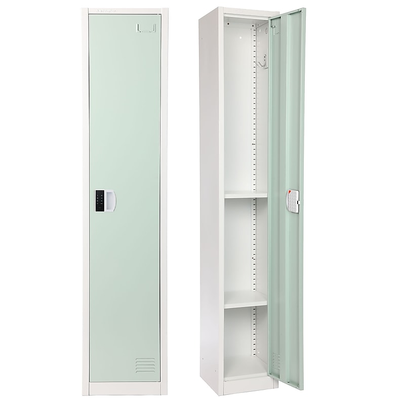 AdirOffice 72"H Single Tier Misty Green Storage Locker (ADI629-201-MGRN-DL) image 1