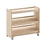 Flash Furniture Bright Beginnings Mobile 2-Section Storage Cart, 31.5"H x 34.75"W x 15.75"D, Brown (MK-ME13705-GG)~#|#~07D1D389-04B5-4FAE-B2CCD7B53A2D475F_sc7