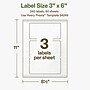 Avery Hemp Rectangle Laser/Inkjet Multipurpose Labels, 3" x 6", Off-White (240/Box)~#|#~07D423B7-F74D-4F26-923D29721E215D97_sc7