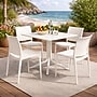 Regency Niche Terrace Square Bistro Table, 31.5"D x 31.5"W, White Down (TOB3131WH)~#|#~07DCBA66-C1EE-47FA-8979EBCB3CF1BF6A_sc7