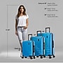 DUKAP Zahav 3-Piece Hardside Spinner Luggage Set, TSA Checkpoint Friendly, Teal (DKZAHSML-TEA)~#|#~07DE4AFB-61E7-4D39-88C389CC2765A31E_sc7
