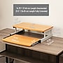 Mind Reader 2-Tier Monitor Stand with Sliding Keyboard Drawer, Brown (2TSLIDE-BRN)~#|#~07DF425C-B2D3-4639-95604DE1A45F94B1_sc7