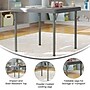 Flash Furniture Paige Square Kid's Folding Table, 24" x 24", Granite Gray (RB2424KIDGY)~#|#~07E8F3E2-71CA-4631-929A426AEA848330_sc7
