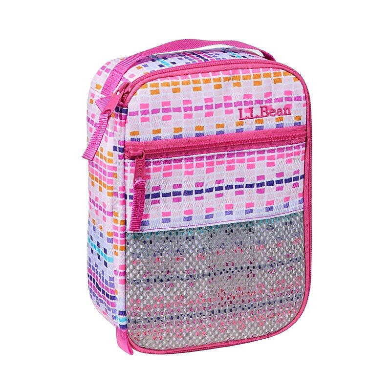 L.L.Bean Insulated Lunch Box, 3-Compartment, Hibiscus Dash, 150 oz. (1000230638) image 1