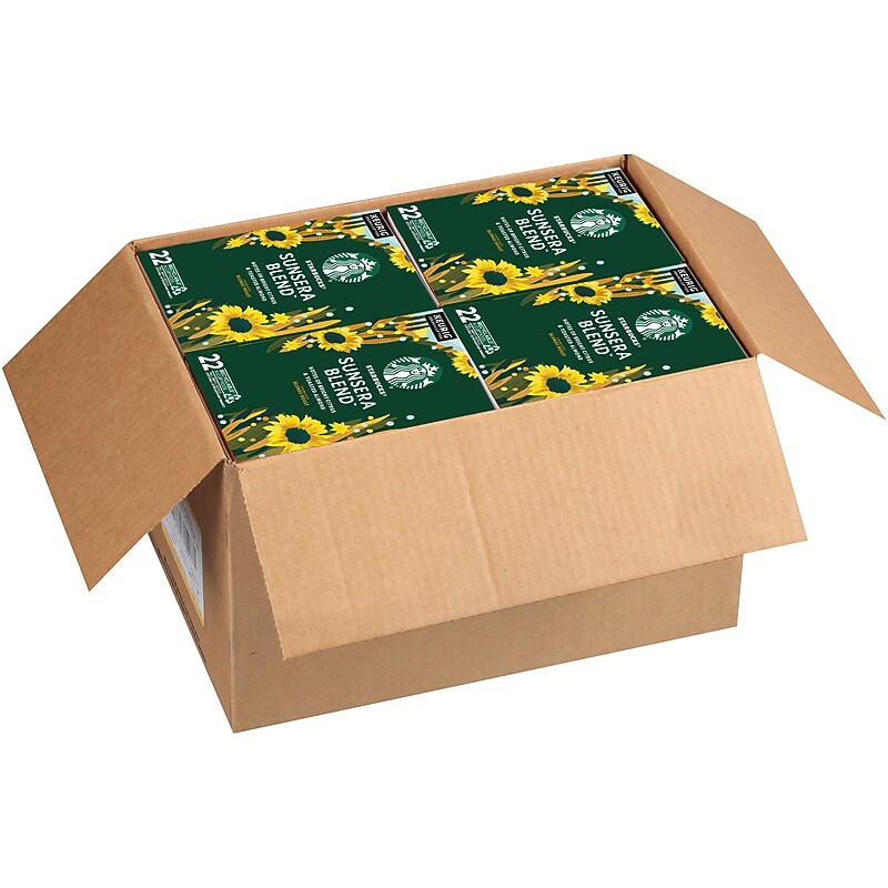 Starbucks Sunsera Blend Coffee Keurig K-Cup Pods, Light Roast, 88 Pods/Carton (SBK65271CT) image 1