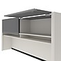 Bestar Connexion 72"W U-Shaped Executive Desk with File Cabinet and Hutch, Slate (93863-59)~#|#~07EF1E6C-7547-4D69-BCD75B85E3CD325C_sc7