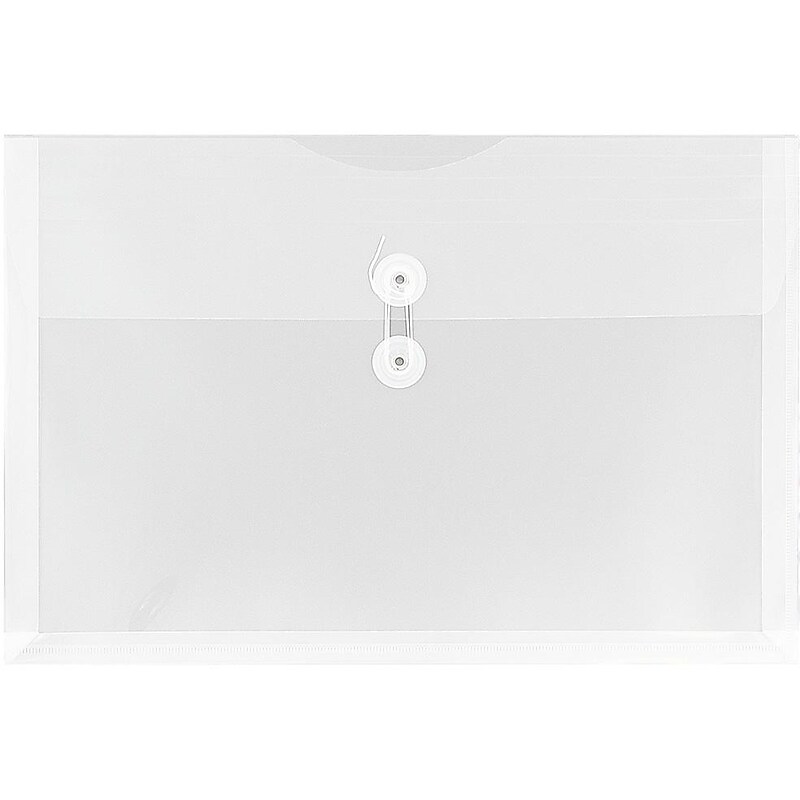 JAM Paper Premium Plastic Document File, Legal, Clear, 3/Pack (219B1CLX3) image 1