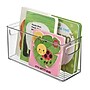 iDESIGN Small Stackable Plastic Storage Bin with Handles, 5" x 4" x 10", Clear, 4/Pack (95586N)~#|#~07FC24F0-8E37-4127-ACAB8CD9CCB47046_sc7