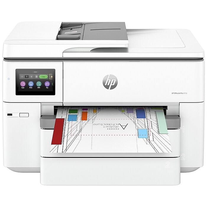 HP Officejet Pro 9730 Wireless Color Wide Format All-In-One Inkjet