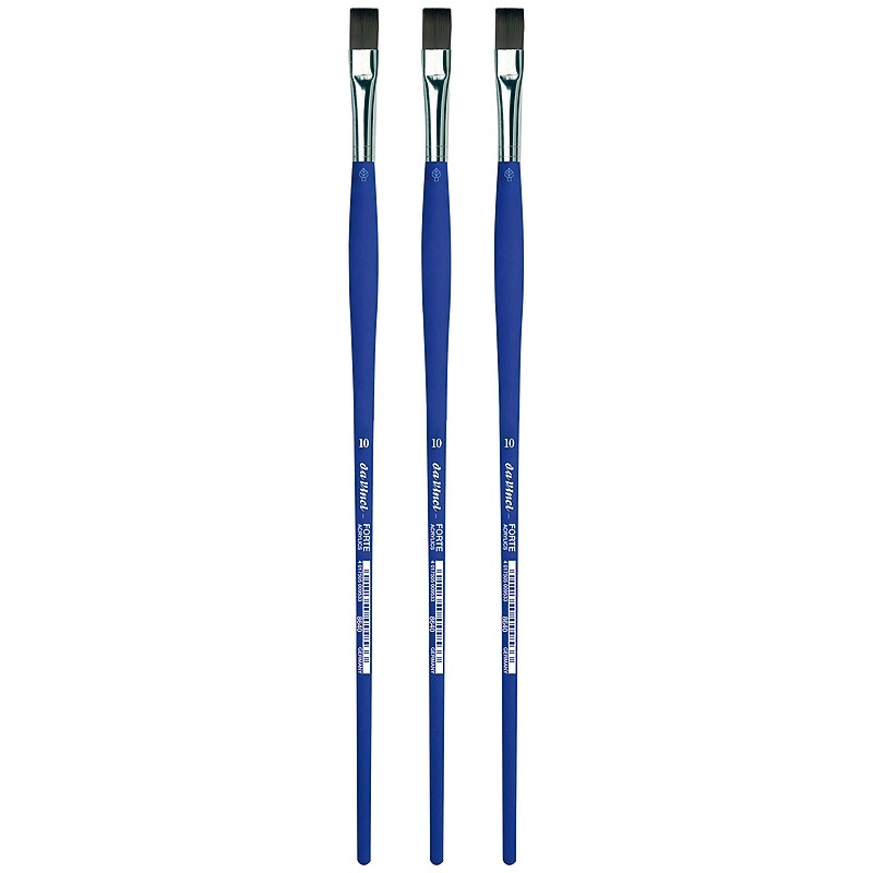 da Vinci FORTE-Acrylics Oil and Acrylic Synthetic Student Brush, 3 /Pack (DVXVA864010-3) image 1