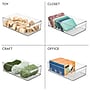 iDESIGN Small Stackable Plastic Storage Bin, Clear (70037)~#|#~07FD8DDE-120C-4FE4-8BA50ED6E4909B8D_sc7