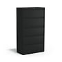 Staples HL8000 Commercial 5-Drawer Lateral File Cabinet, Locking, Letter/Legal, Black, 36"W (21754D)~#|#~07FF6962-D896-4A2D-AA959635406C39C0_sc7