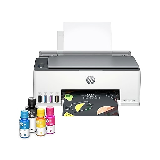HP Smart Tank 5101 Wireless All-in-One Cartridge Free Tank Printer with Up to 3 Years of Ink Included (1F3Y0A)